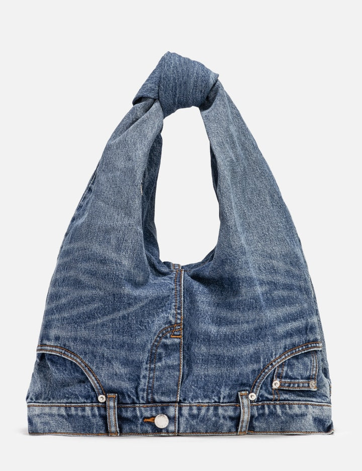 Mini Denim Hobo Bag
