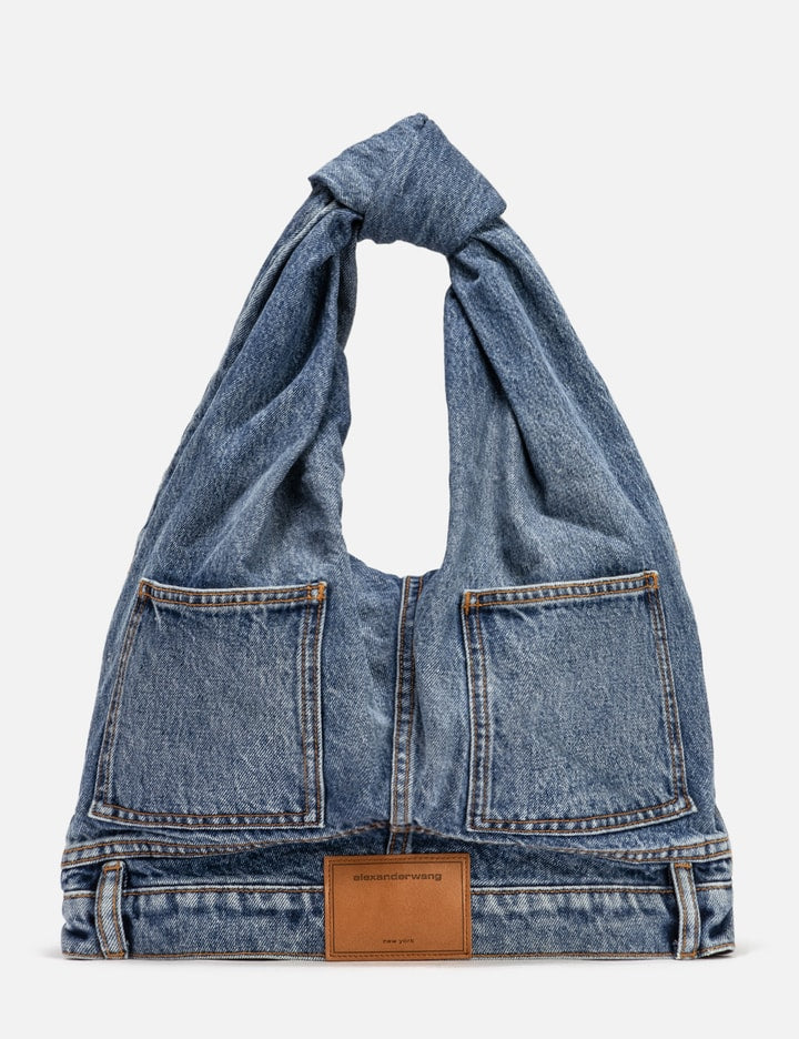 Mini Denim Hobo Bag