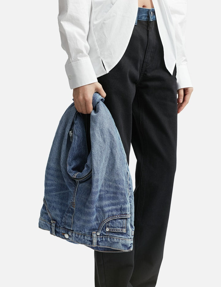 Mini Denim Hobo Bag