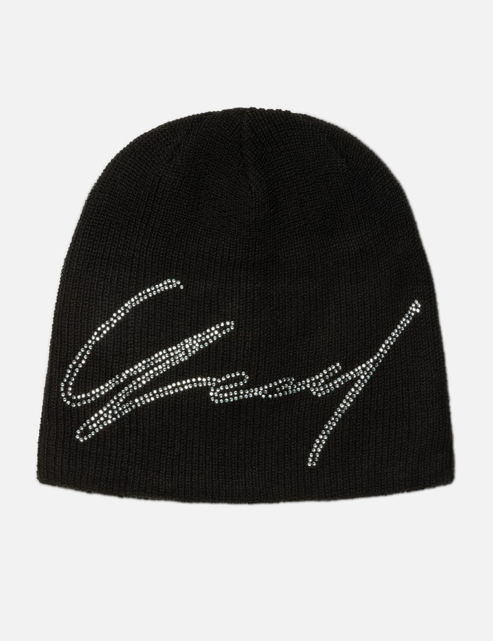 Signature Cubic Beanie Black