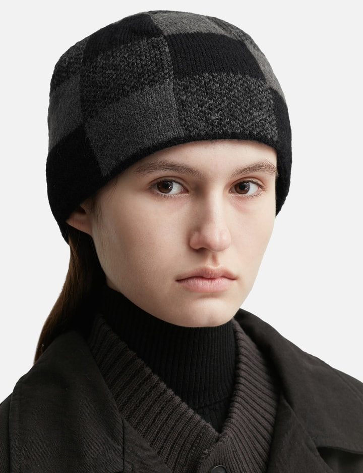 Knit Beanie Light Patched