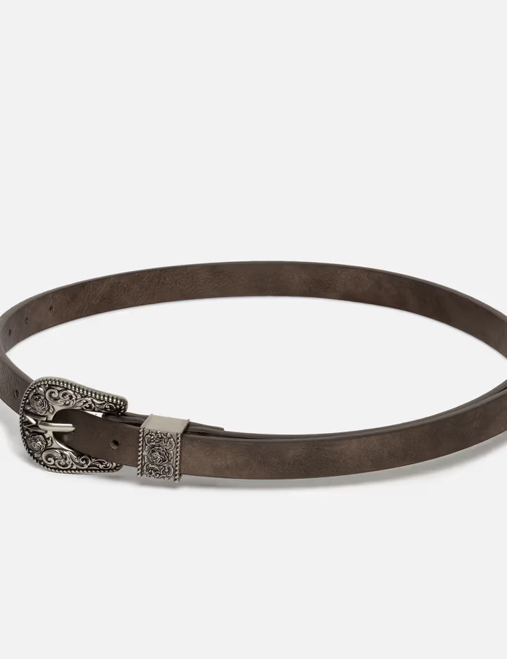 Western Woven Leather Belt