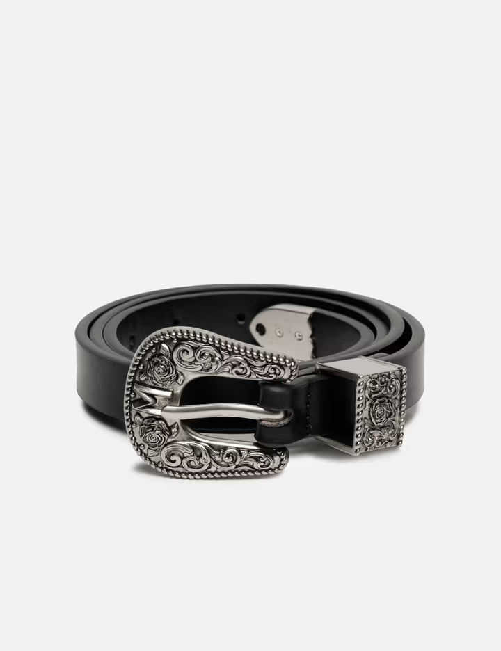 Western Woven Leather Belt