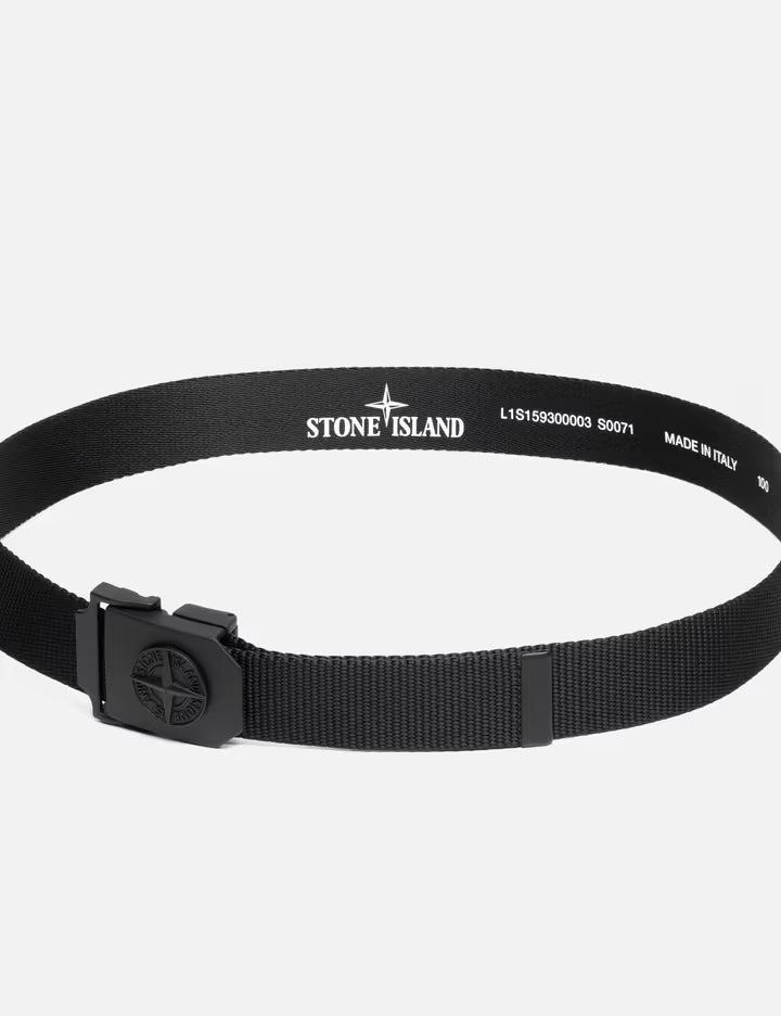 Nylon Tape Belt With Compass Logo Buckle