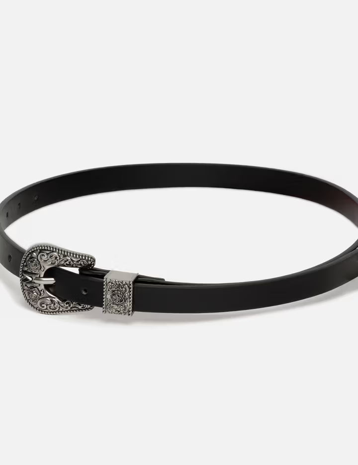 Western Woven Leather Belt