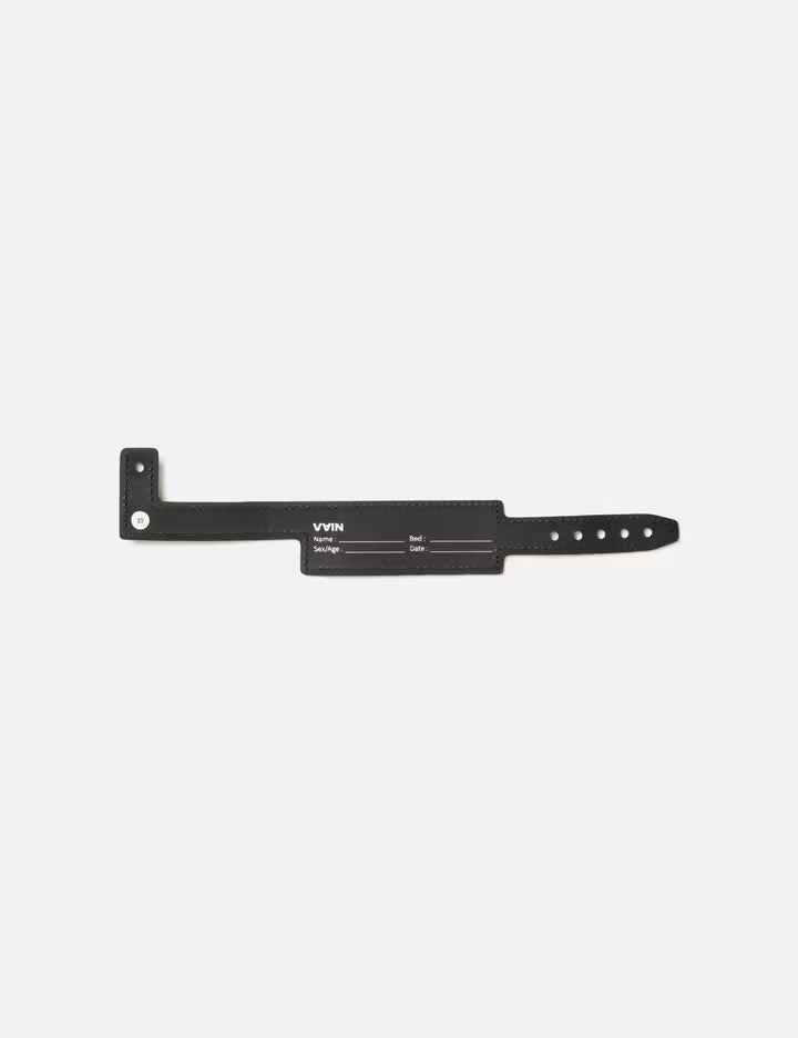 ID Leather Bracelet Black