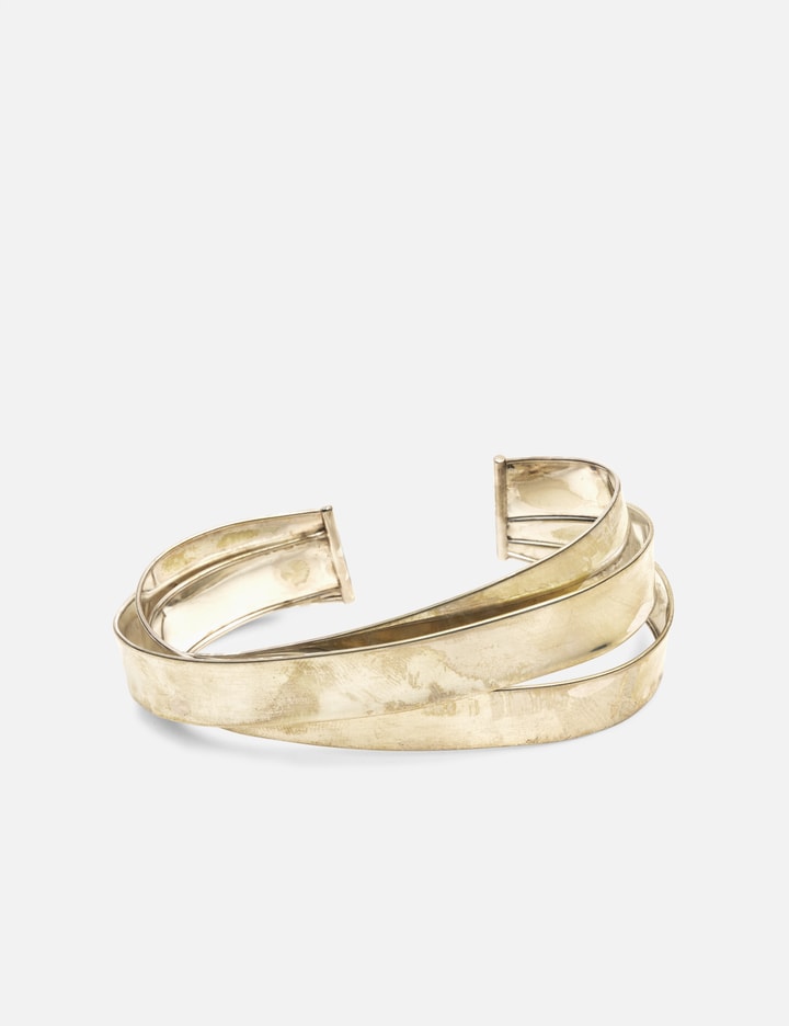 Suot Studio x Jeanne Friot Sterling Silver 3-Ribbon Palm Cuff