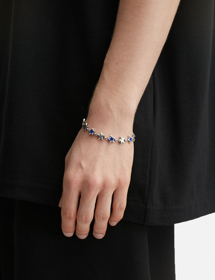 Blue Enameled Stars Bracelet