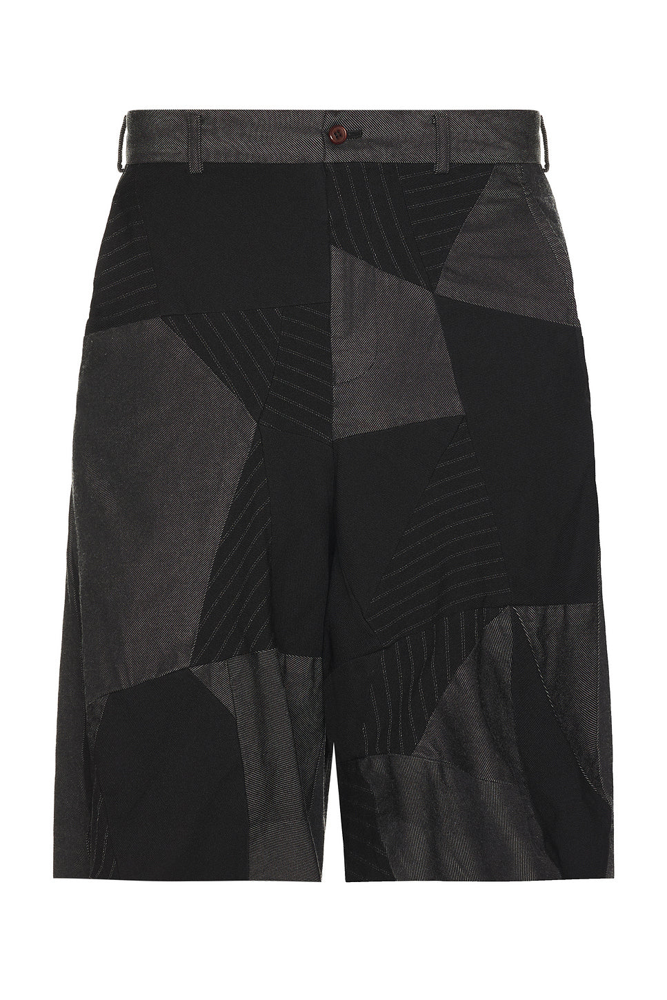 Gabardine Pachwork Garment Treated Shorts