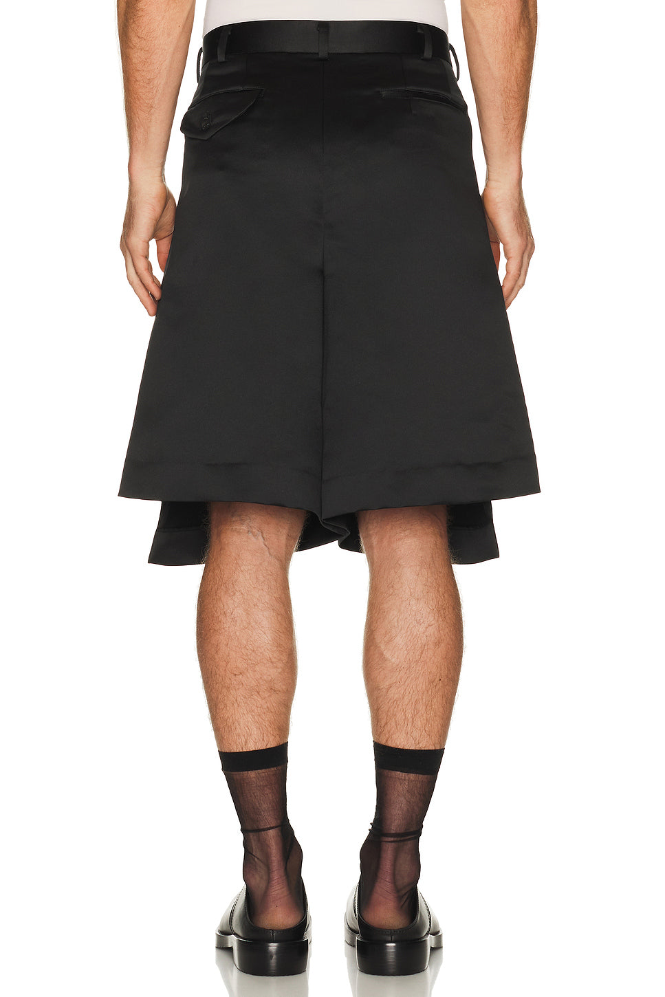 Heavy Satin Tailored Shorts