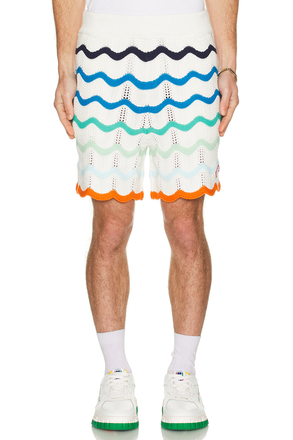 Gradient Wave Texture Shorts