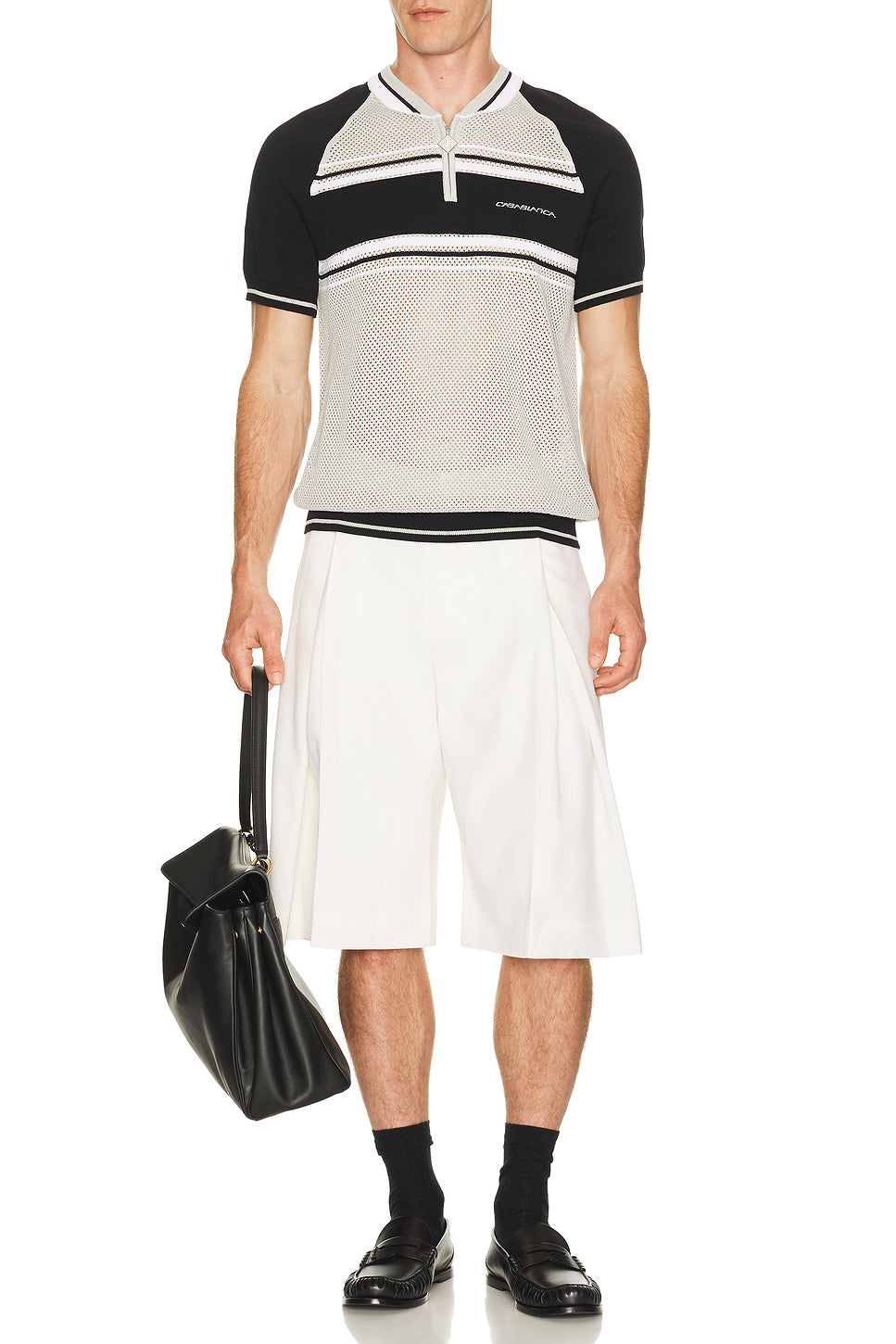 Pleated Baggy Shorts