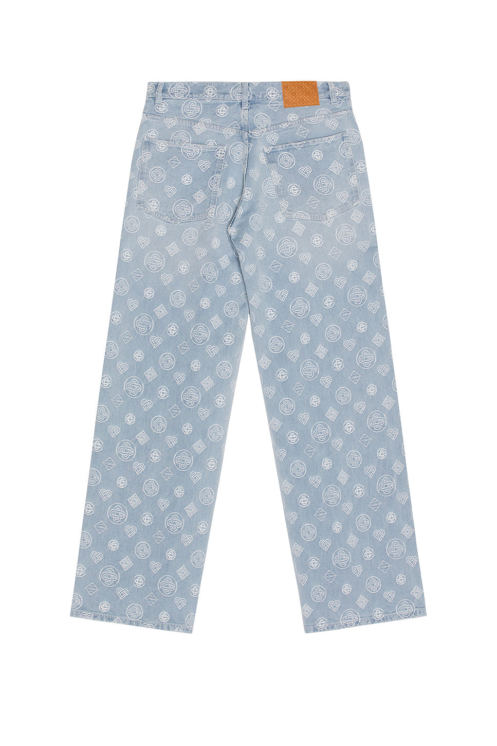 Relaxed Fit Monogram Jeans