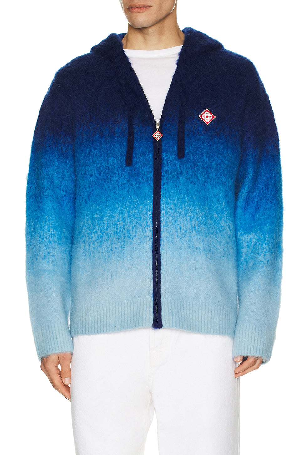 Gradient Mohair Hoodie
