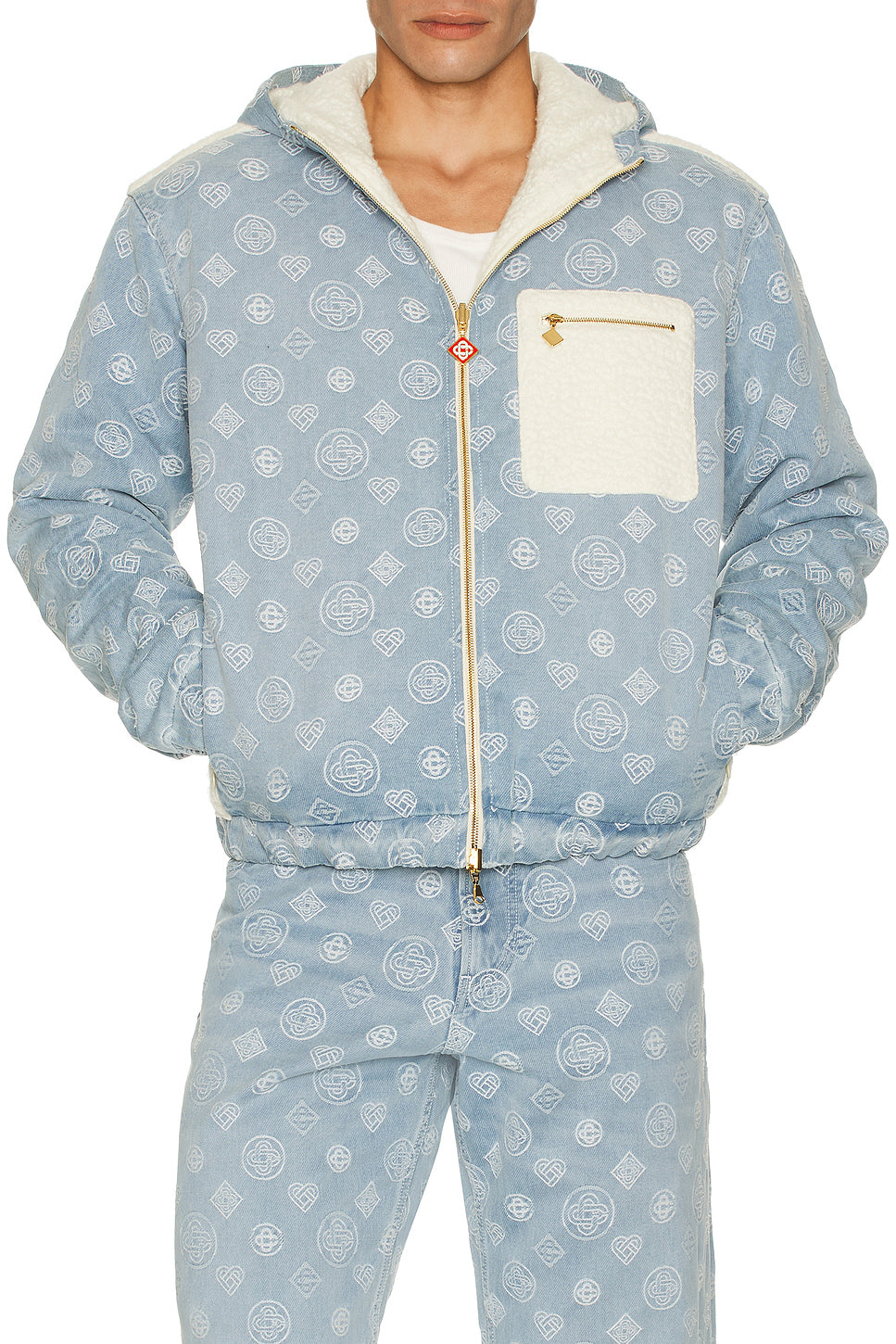 Cashmere Terry & Denim Reversible Jacket