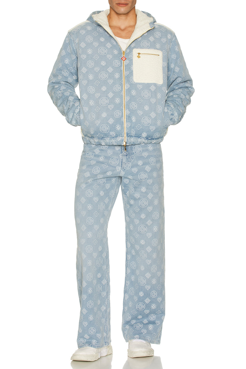 Cashmere Terry & Denim Reversible Jacket