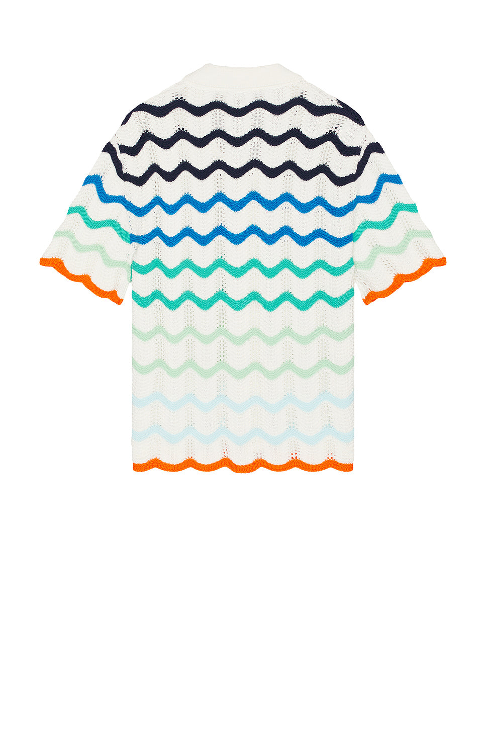 Gradient Wave Texture Shirt