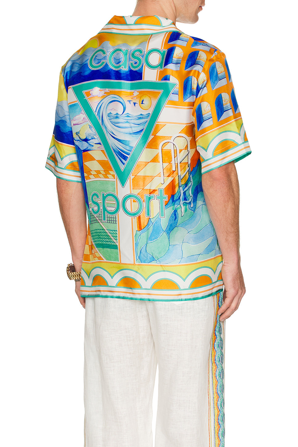 Short Sleeve Cuban Collar Shirt