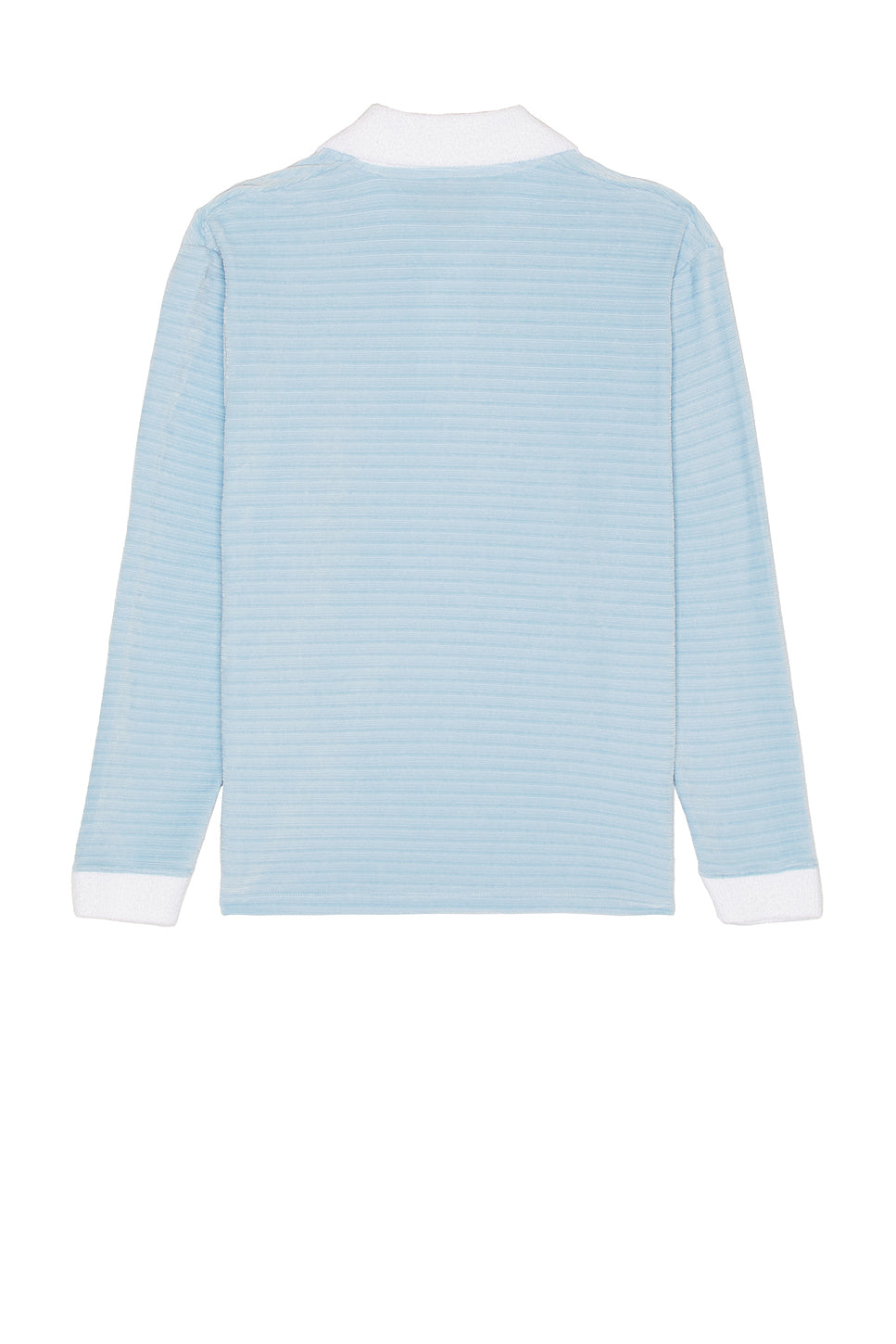 Long Sleeve Velour Polo
