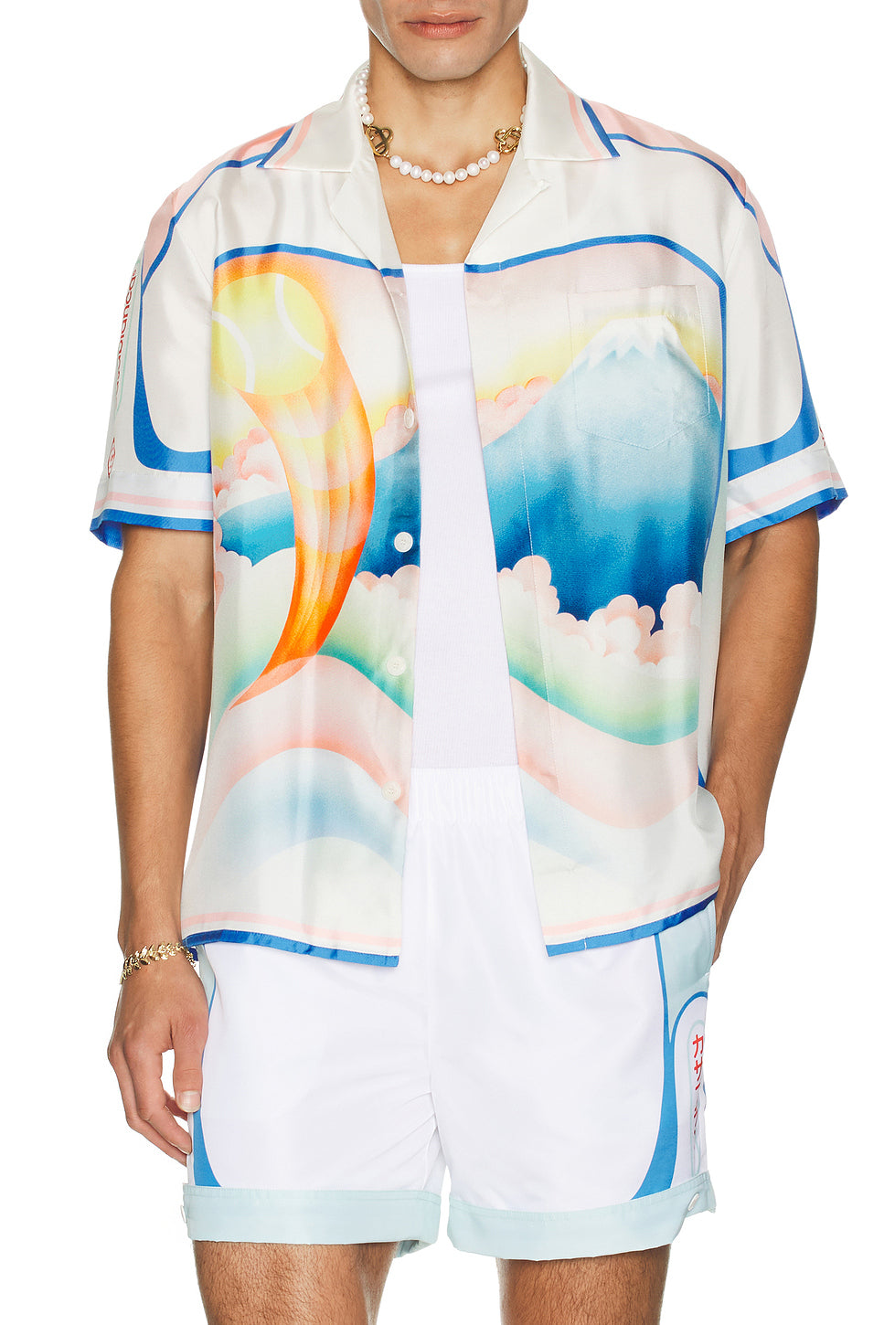 Cuban Collar Short Sleeve Shirt