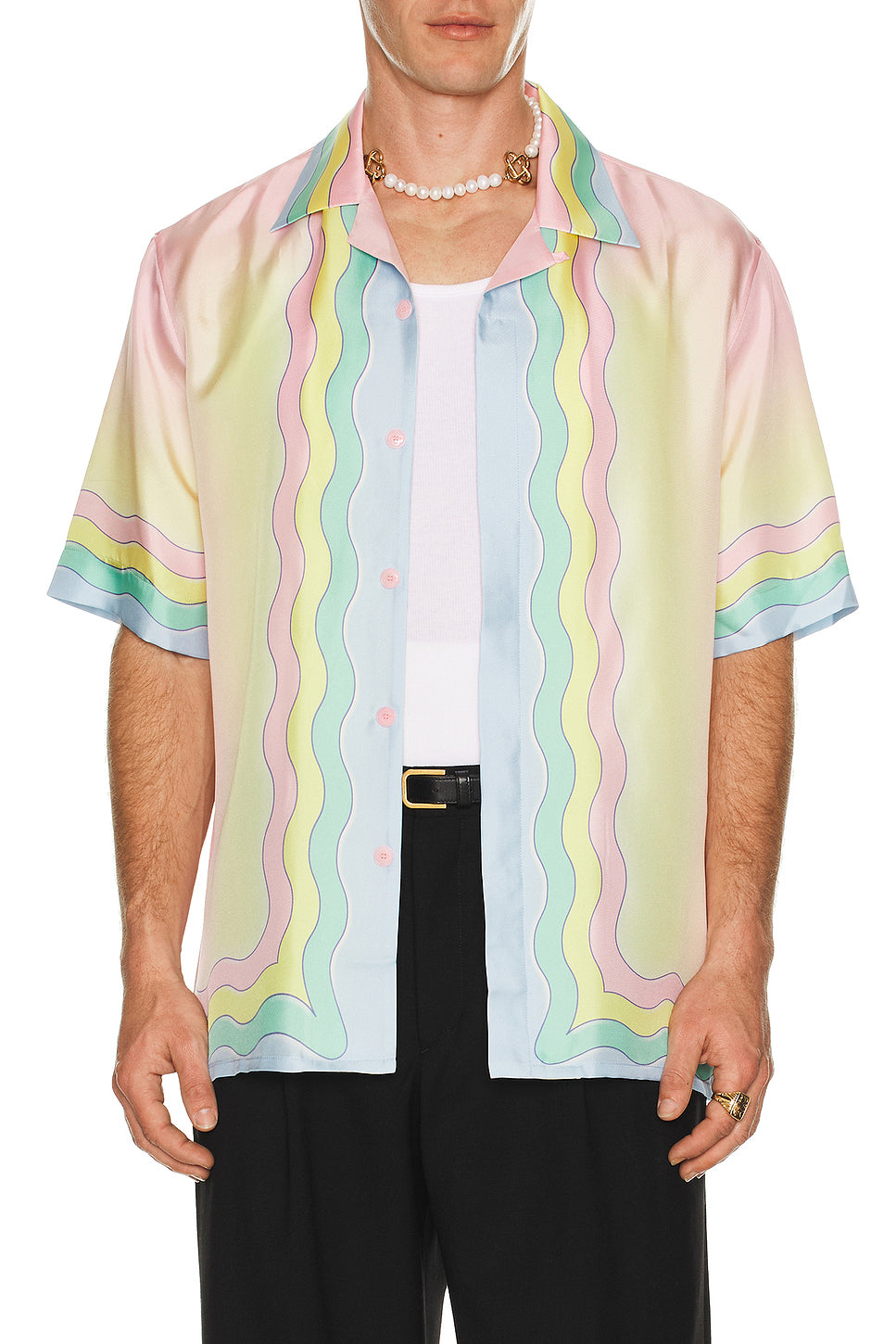 For The Love Of Dance Cuban Collar Shirt