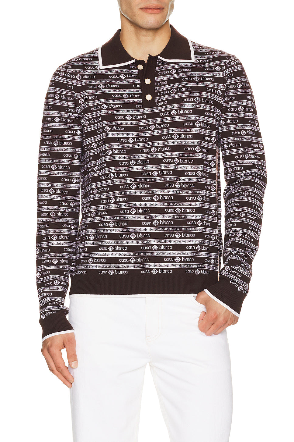 Wordmark Long Sleeve Polo