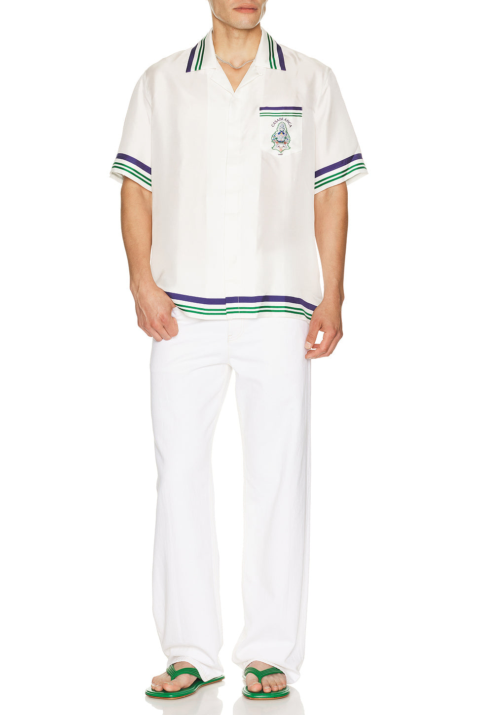 Hotel Emblem Cuban Collar Shirt
