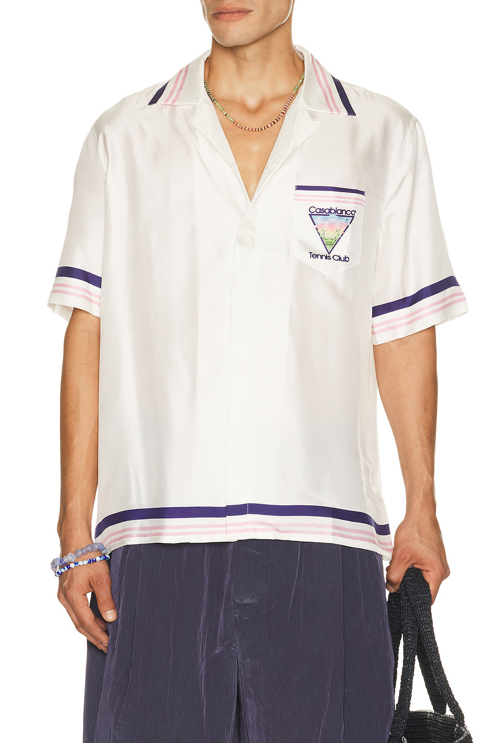 Cuban Collar Short Sleeve Shirt