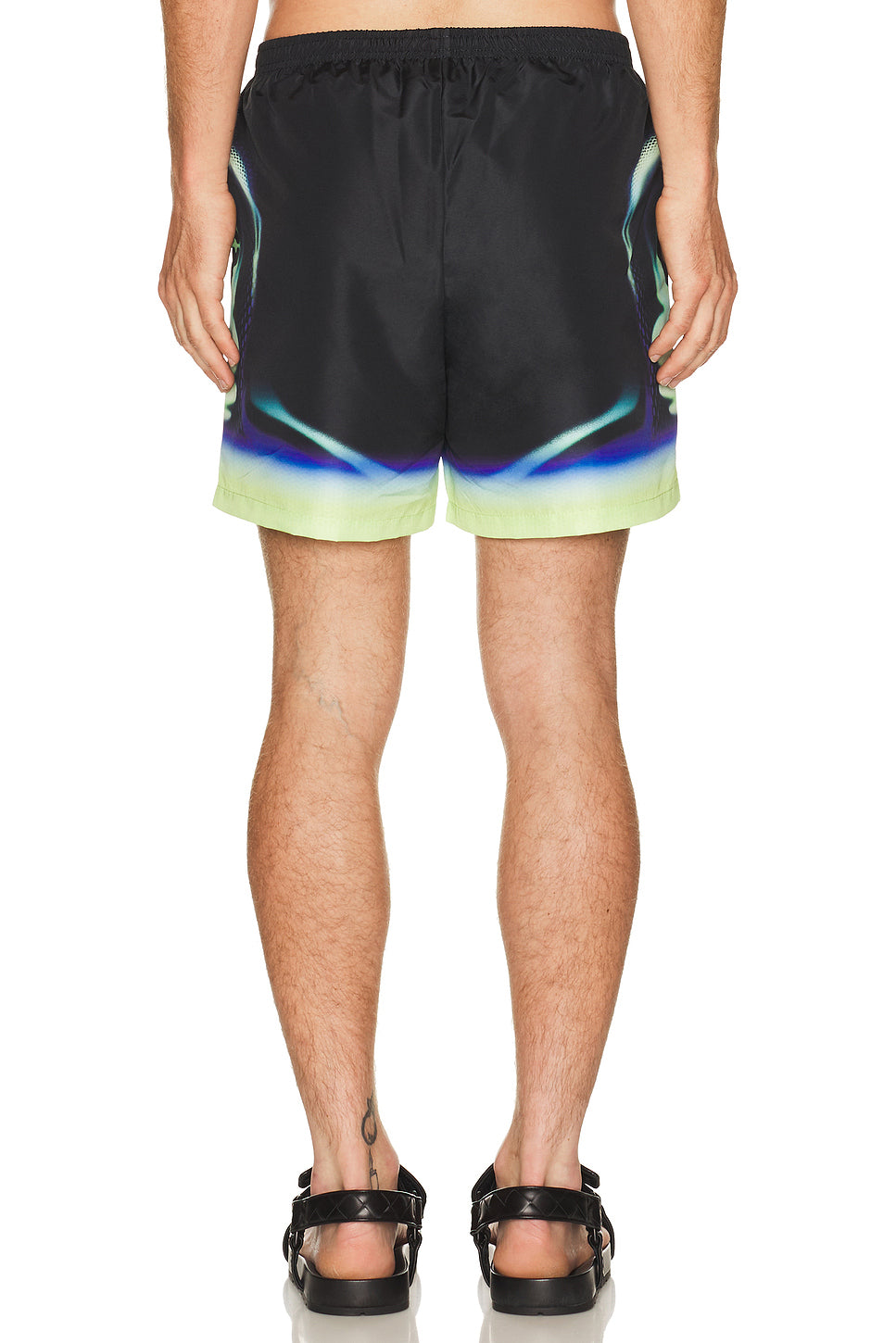 Sporchid Black Printed Swim Shorts