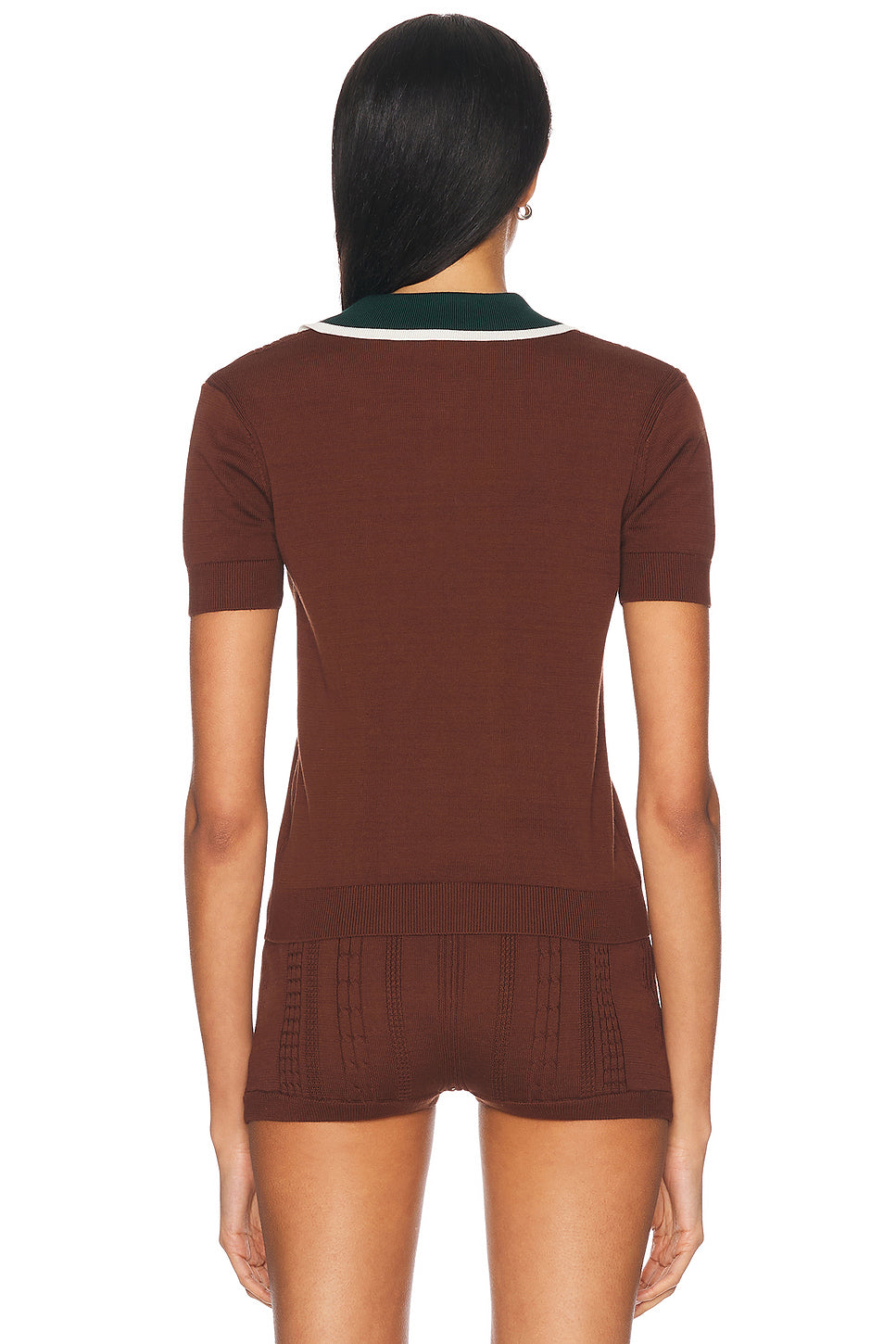 Cable Polo Top