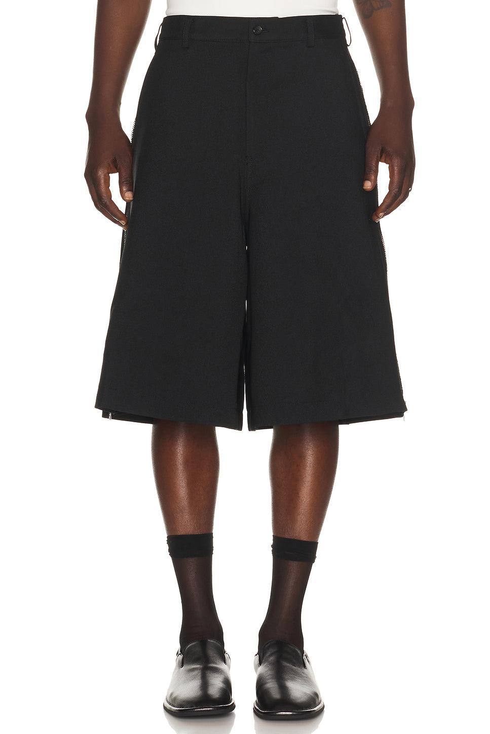 Zipper Detail Shorts