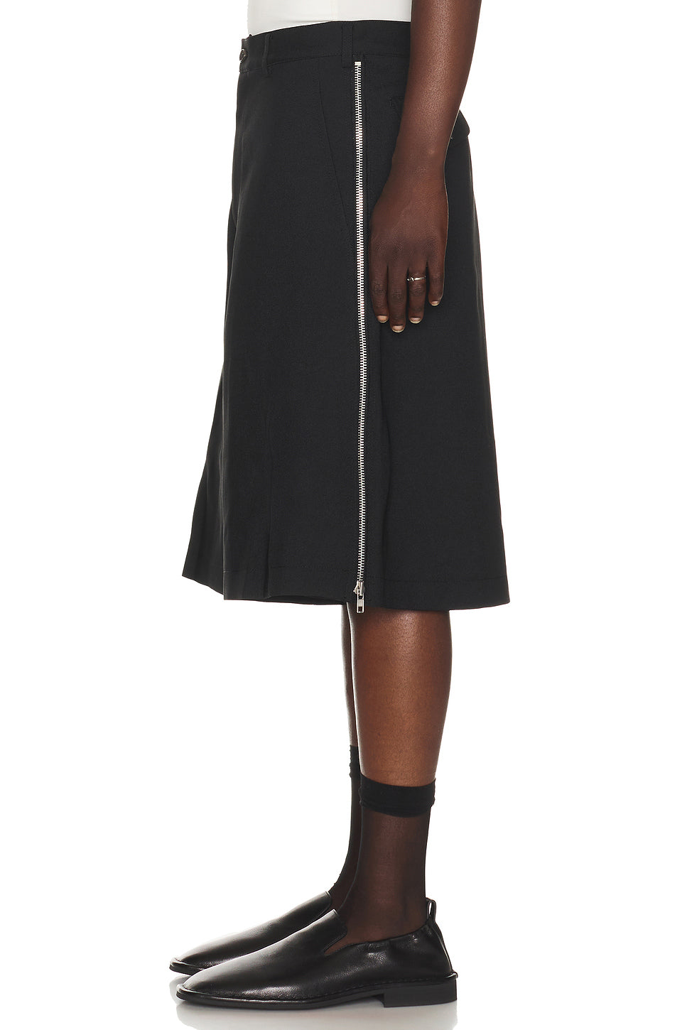 Zipper Detail Shorts