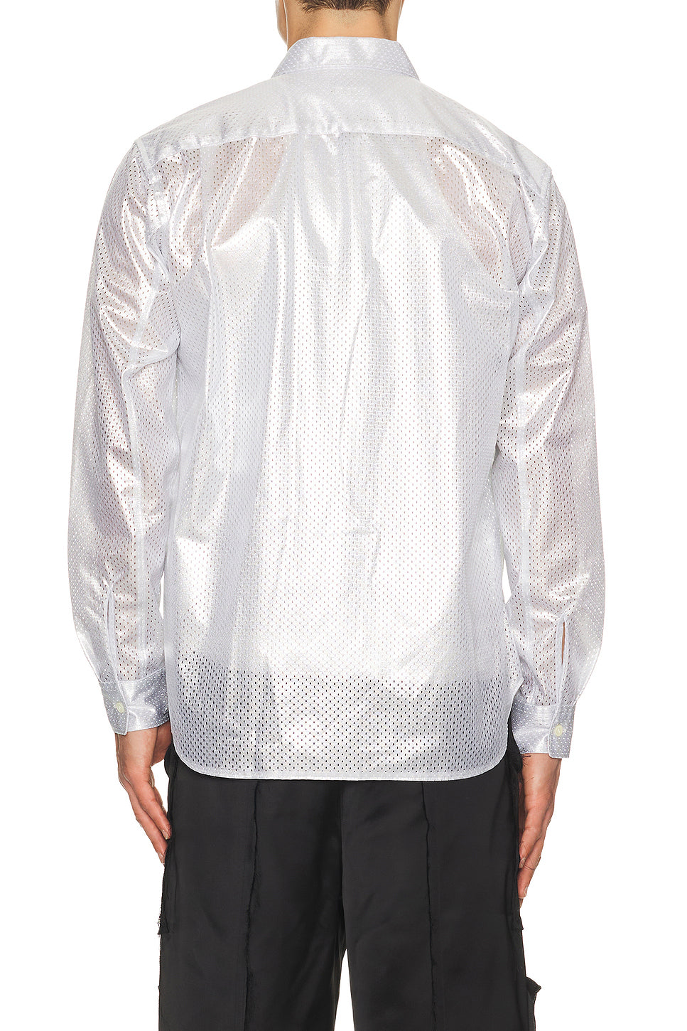 Satin Button Down Shirt