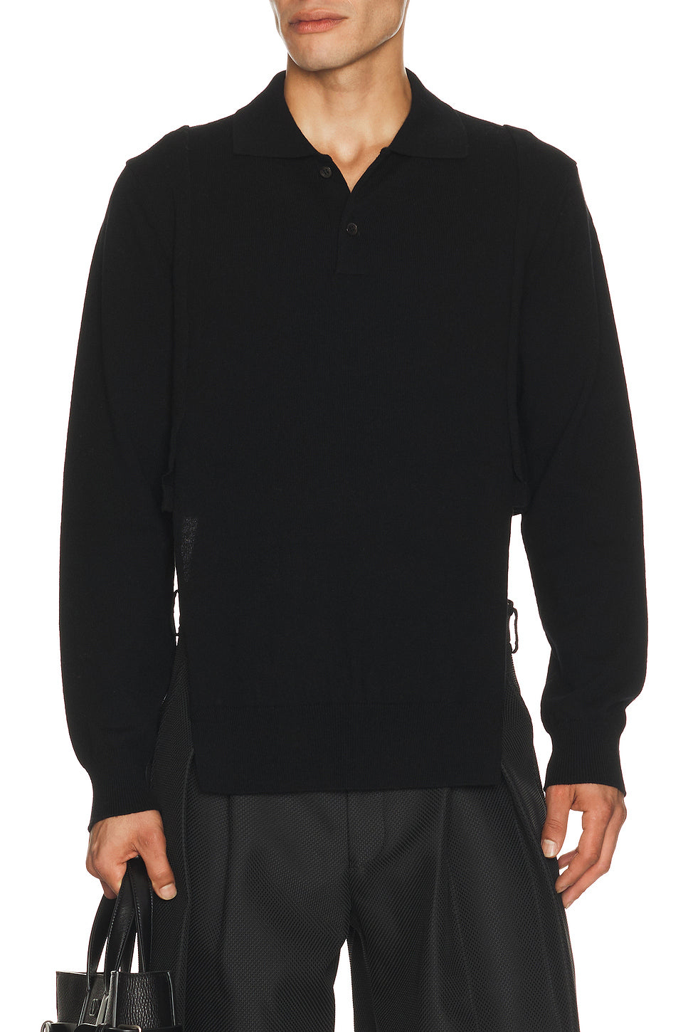 Long Sleeve Knit Polo