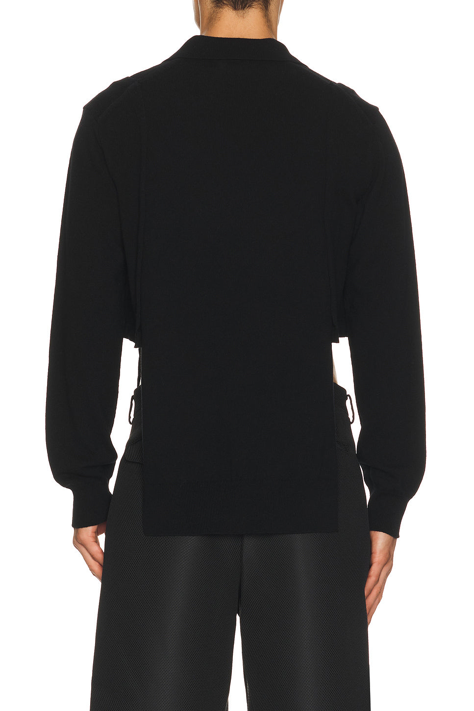 Long Sleeve Knit Polo