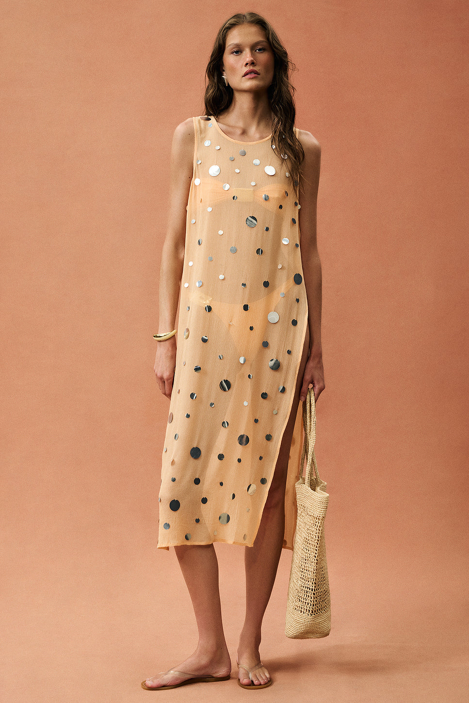 for FWRD Chloe Sequin Tunic Dress