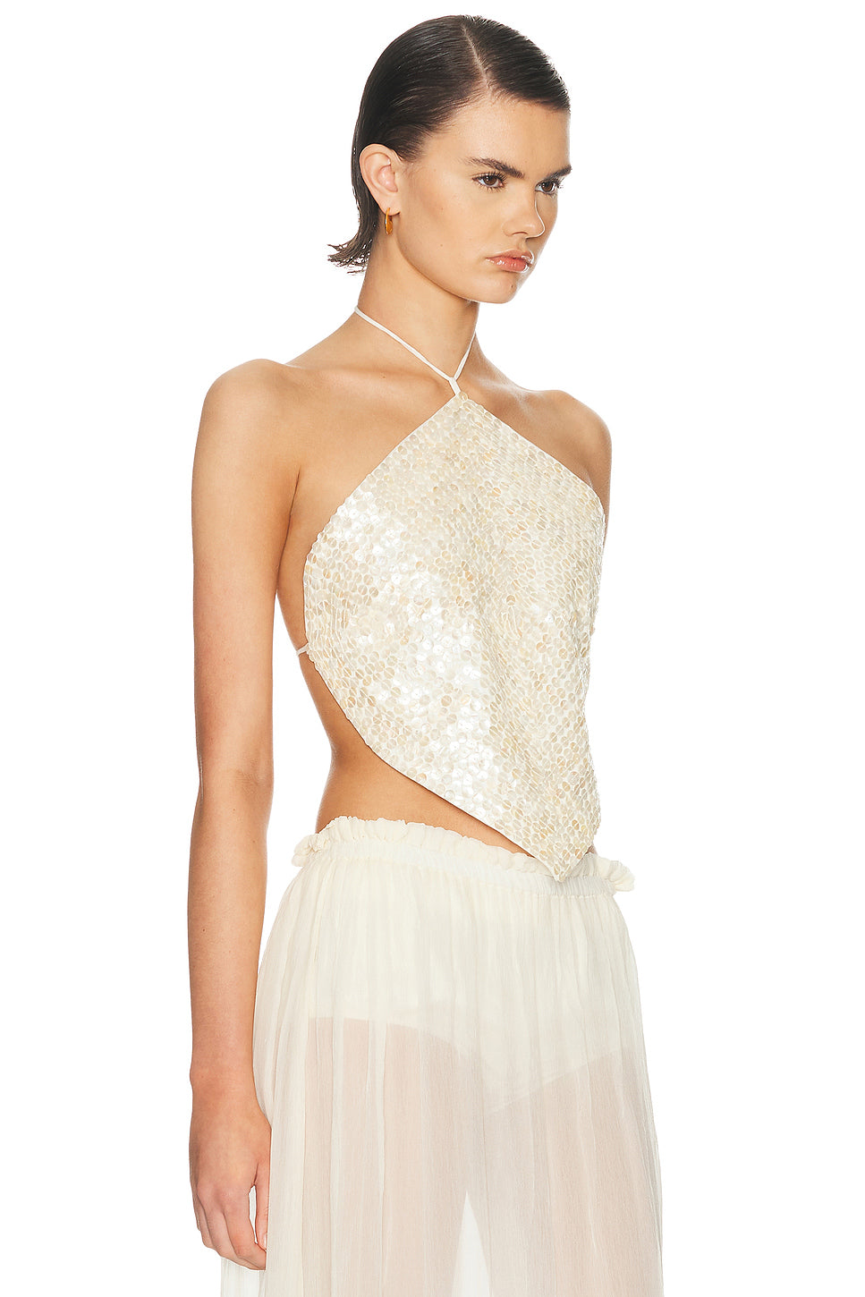 Beaded Halter Top