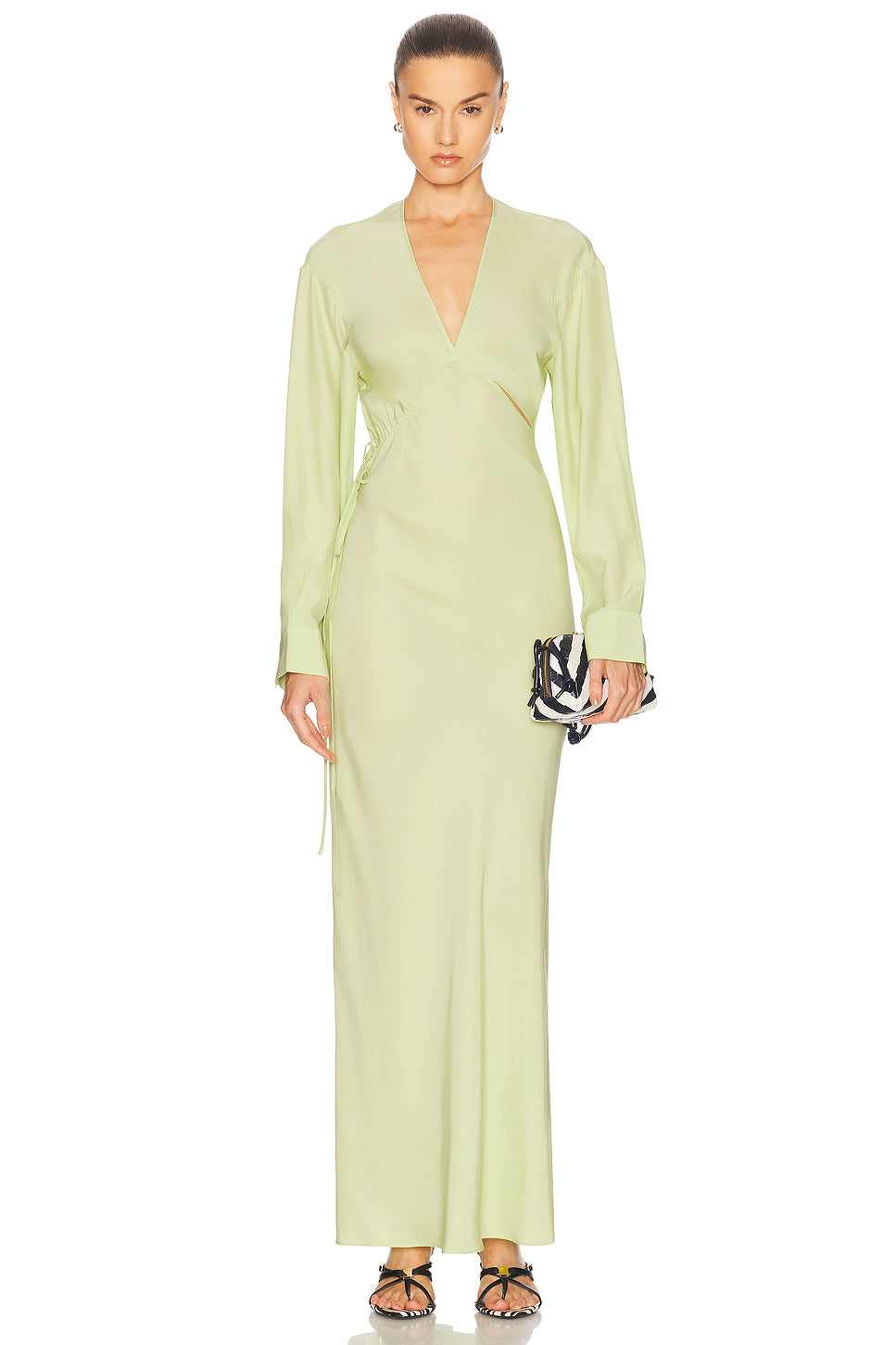 Crosscut Silk Dress
