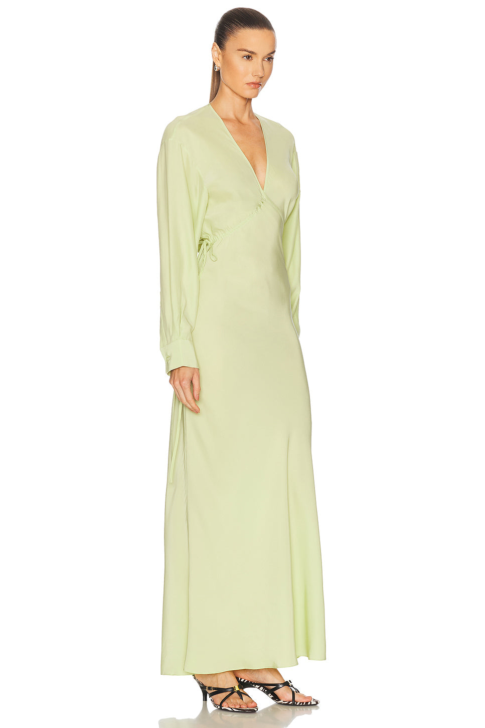 Crosscut Silk Dress