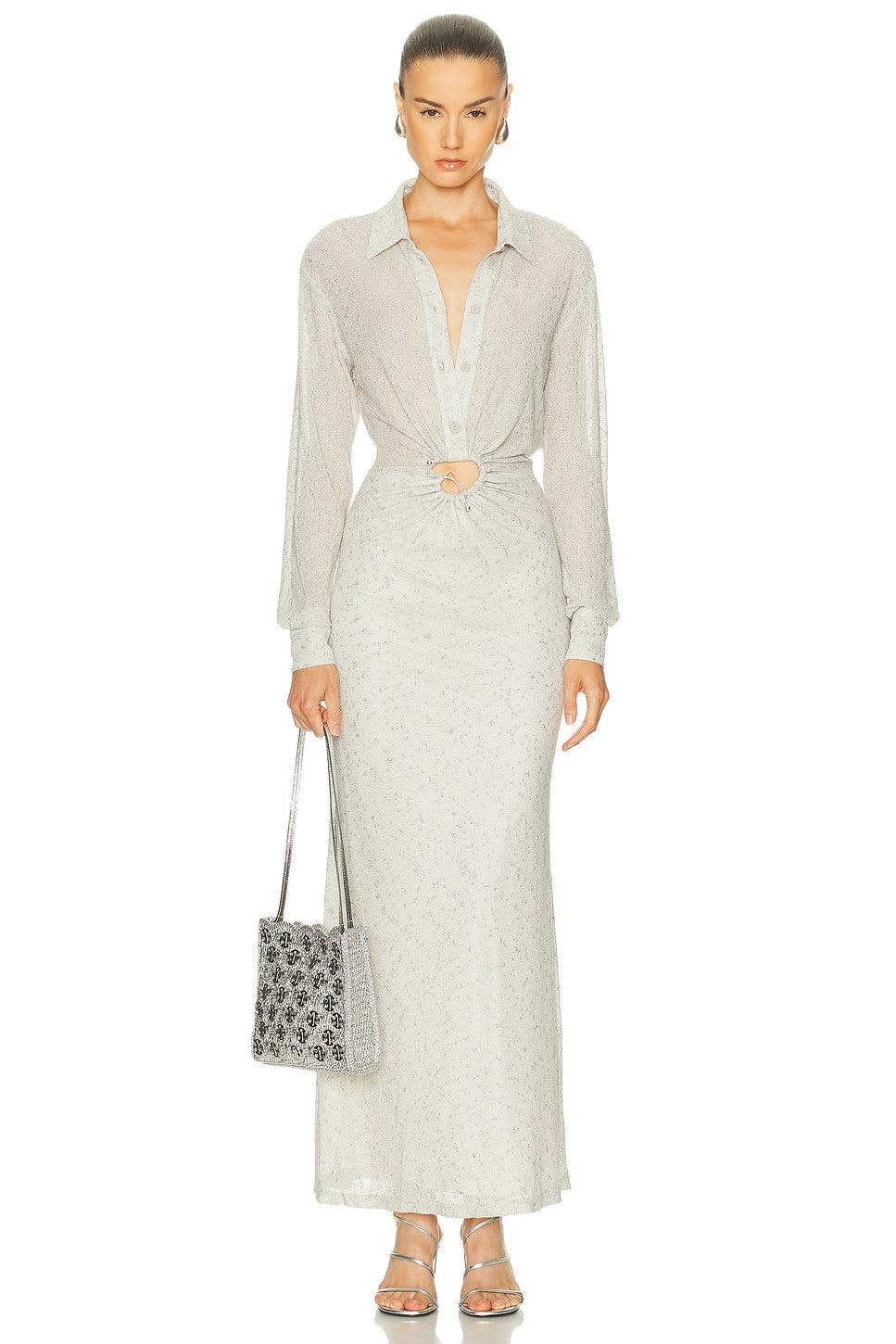 Imber Metallic Shirt Dress