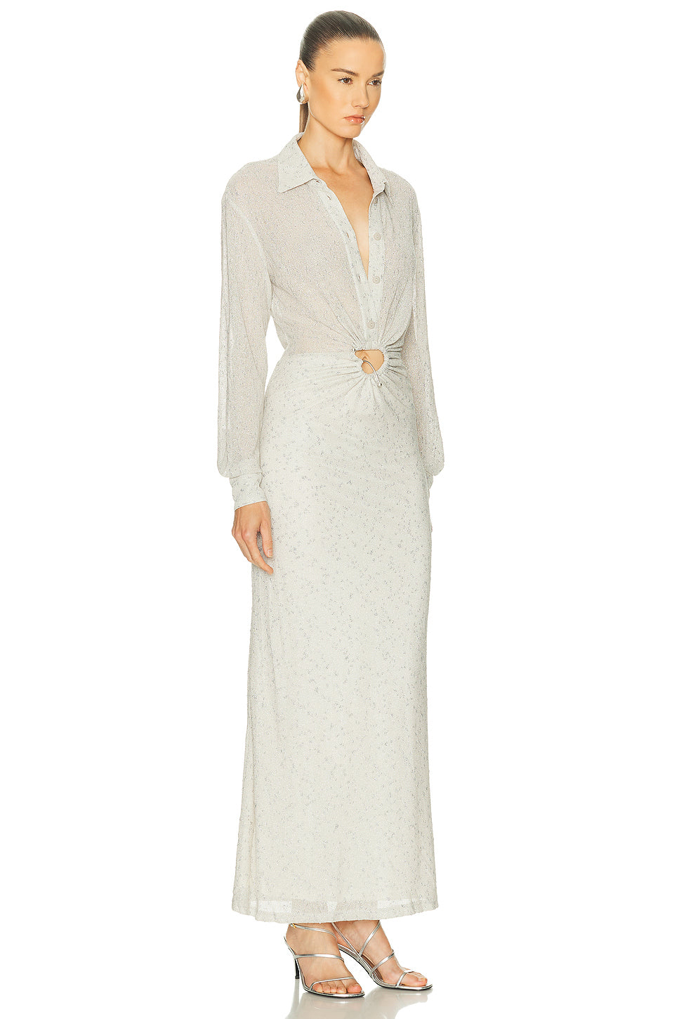 Imber Metallic Shirt Dress