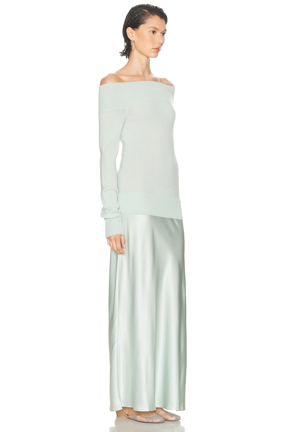 Shoulderless Cashmere Monument Dress