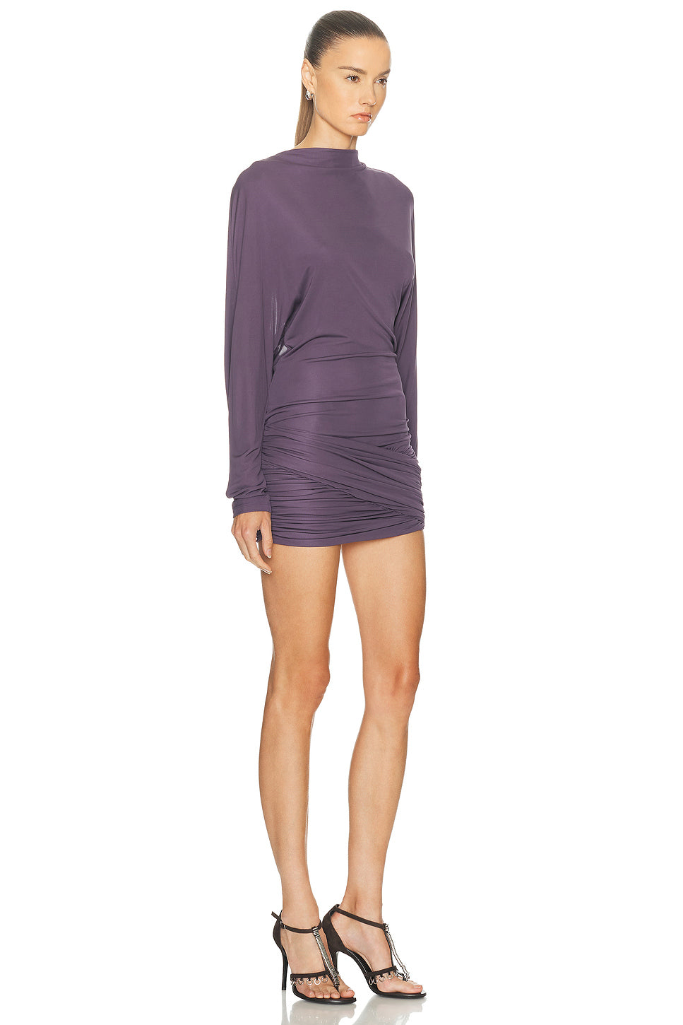 Luna Draped Jersey Mini Dress