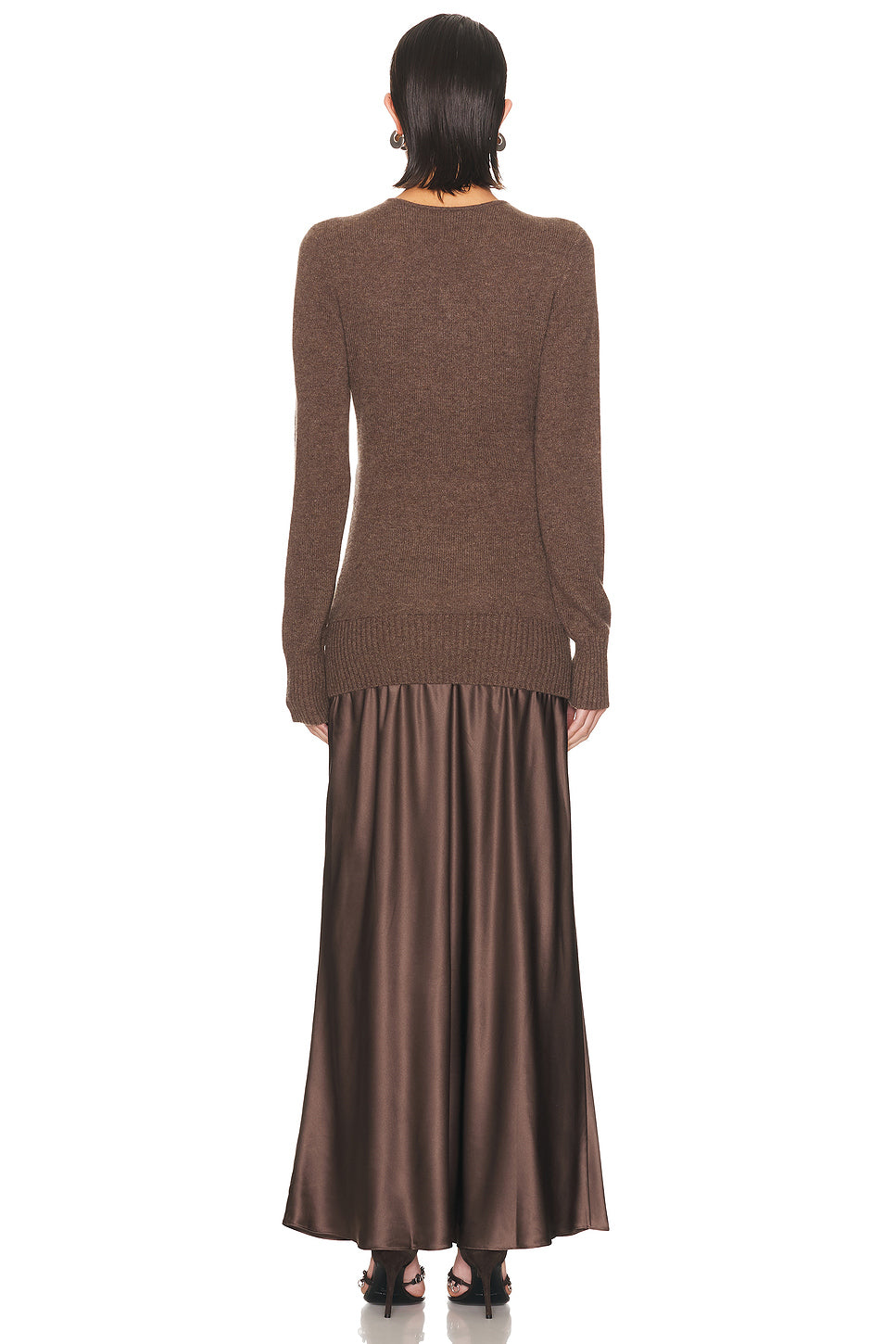 Orbit Ruched Monument Long Sleeve Dress