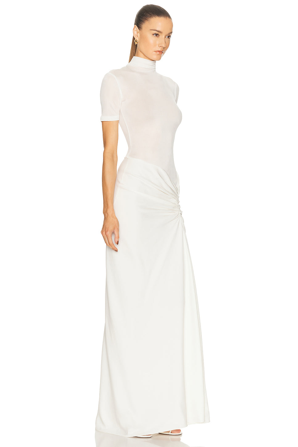 Fusion Ruched Tee Gown
