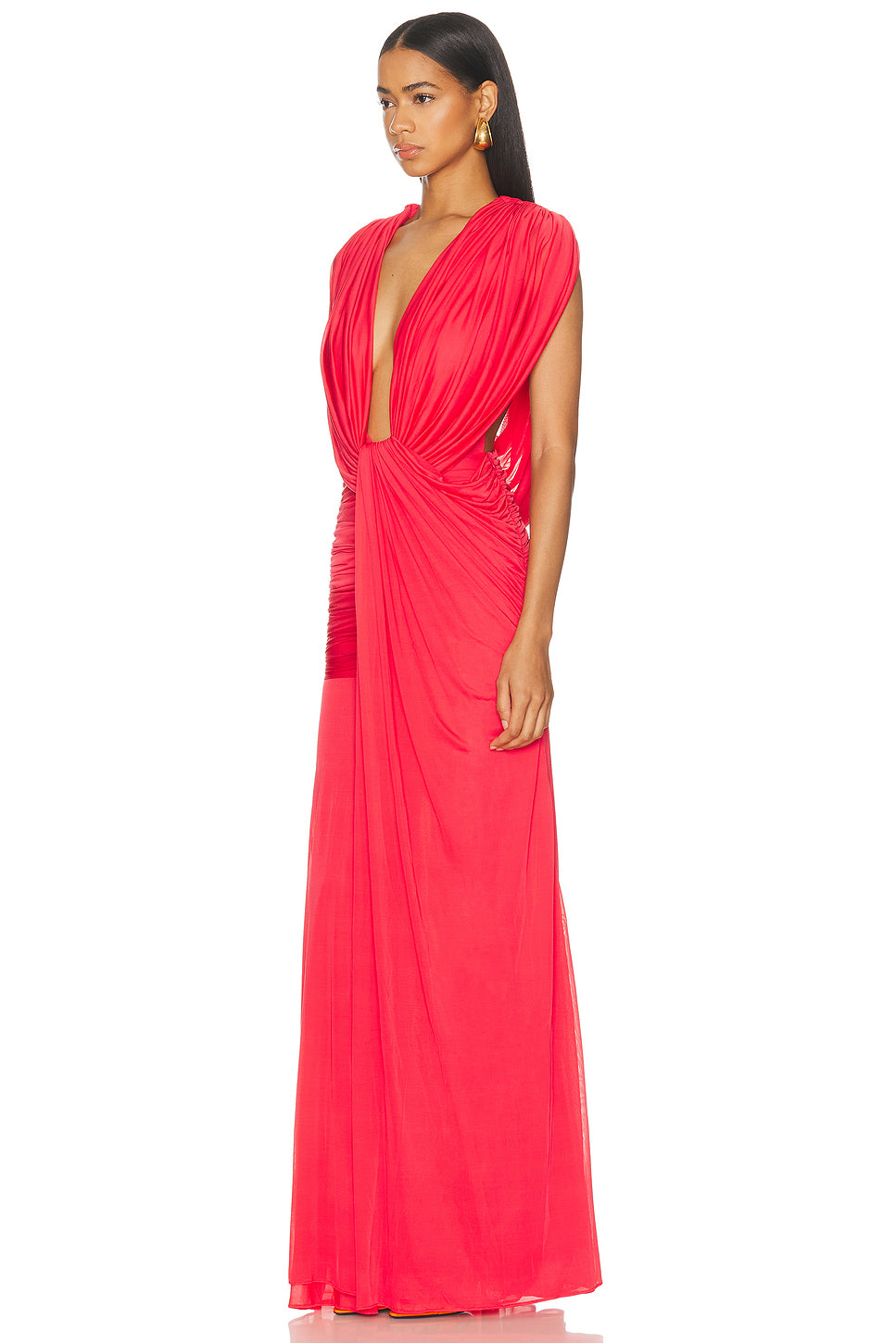 Ripple Drape Gown
