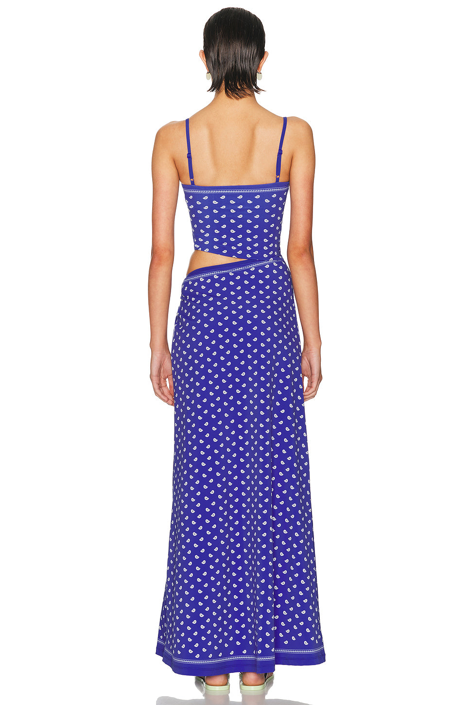 Bandana Ruched Orbit Split Dress
