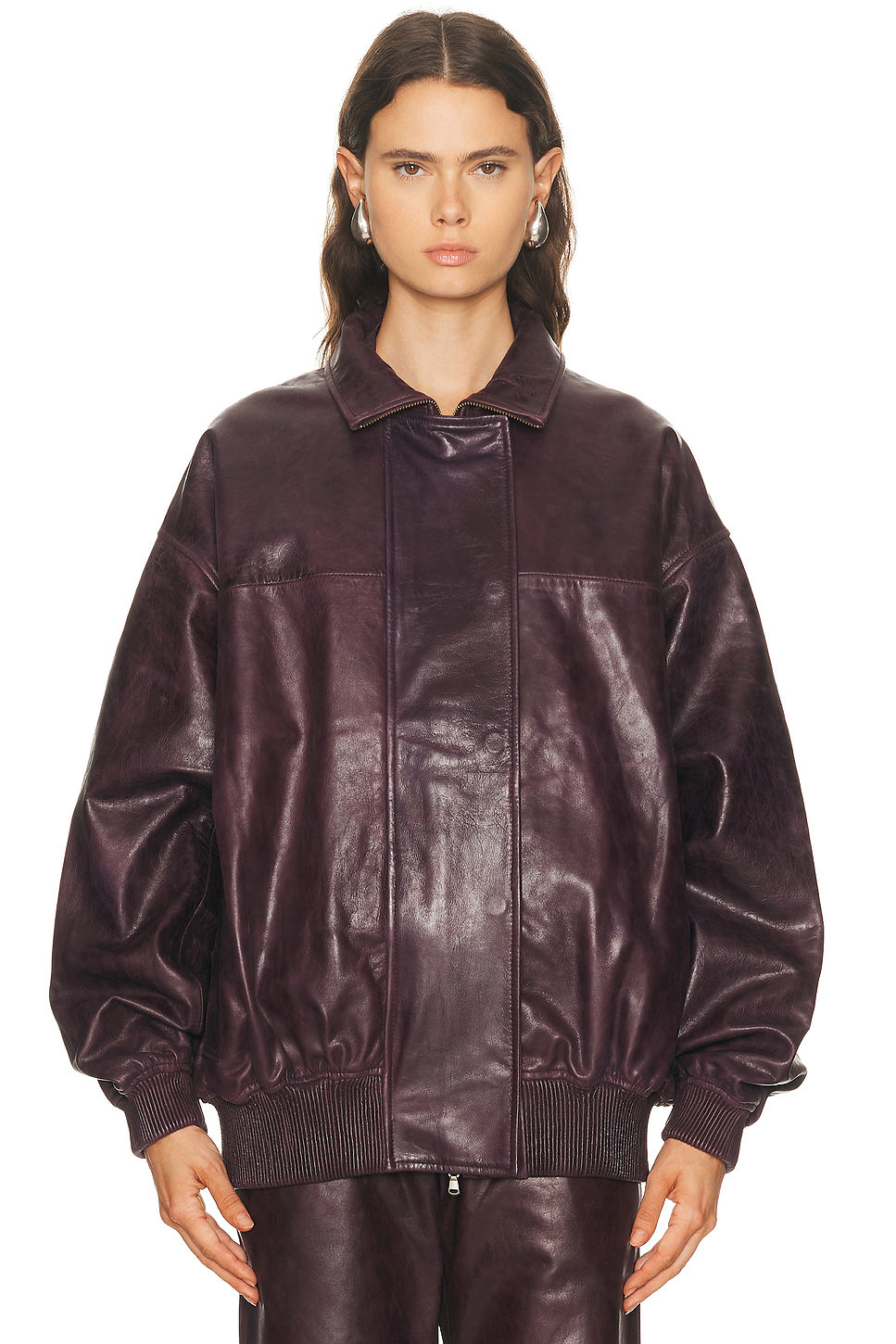Devon Leather Bomber Jacket
