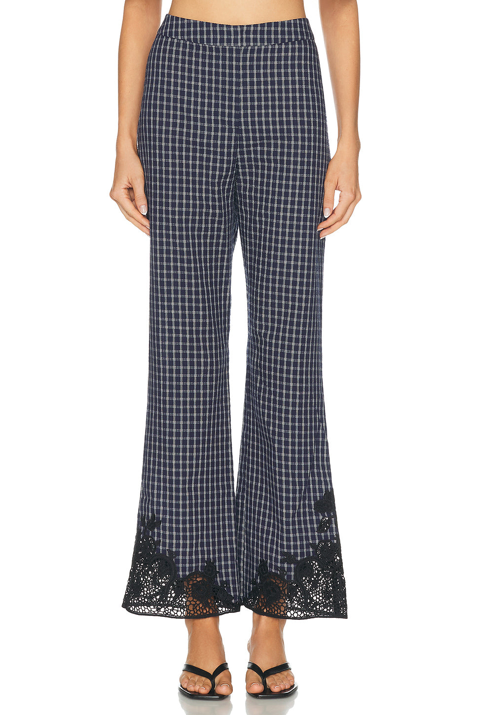 Maya Embroidered Handkerchief Trouser
