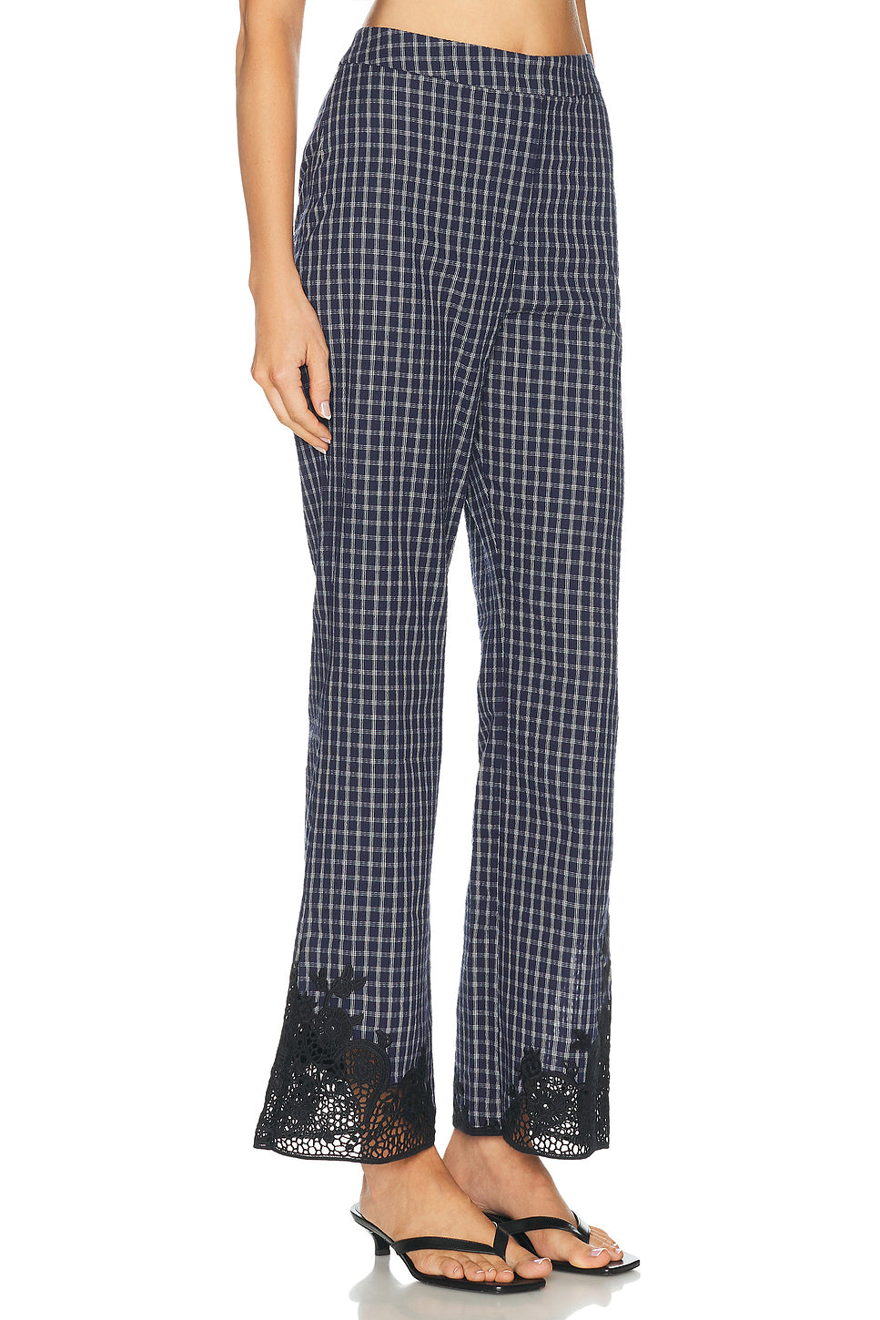 Maya Embroidered Handkerchief Trouser